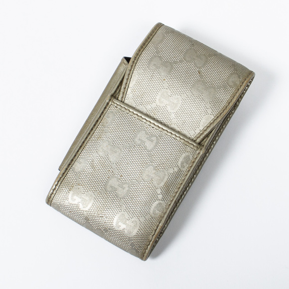 Vintage 90s Gucci Monogram Leather Cigarette Case main image 0